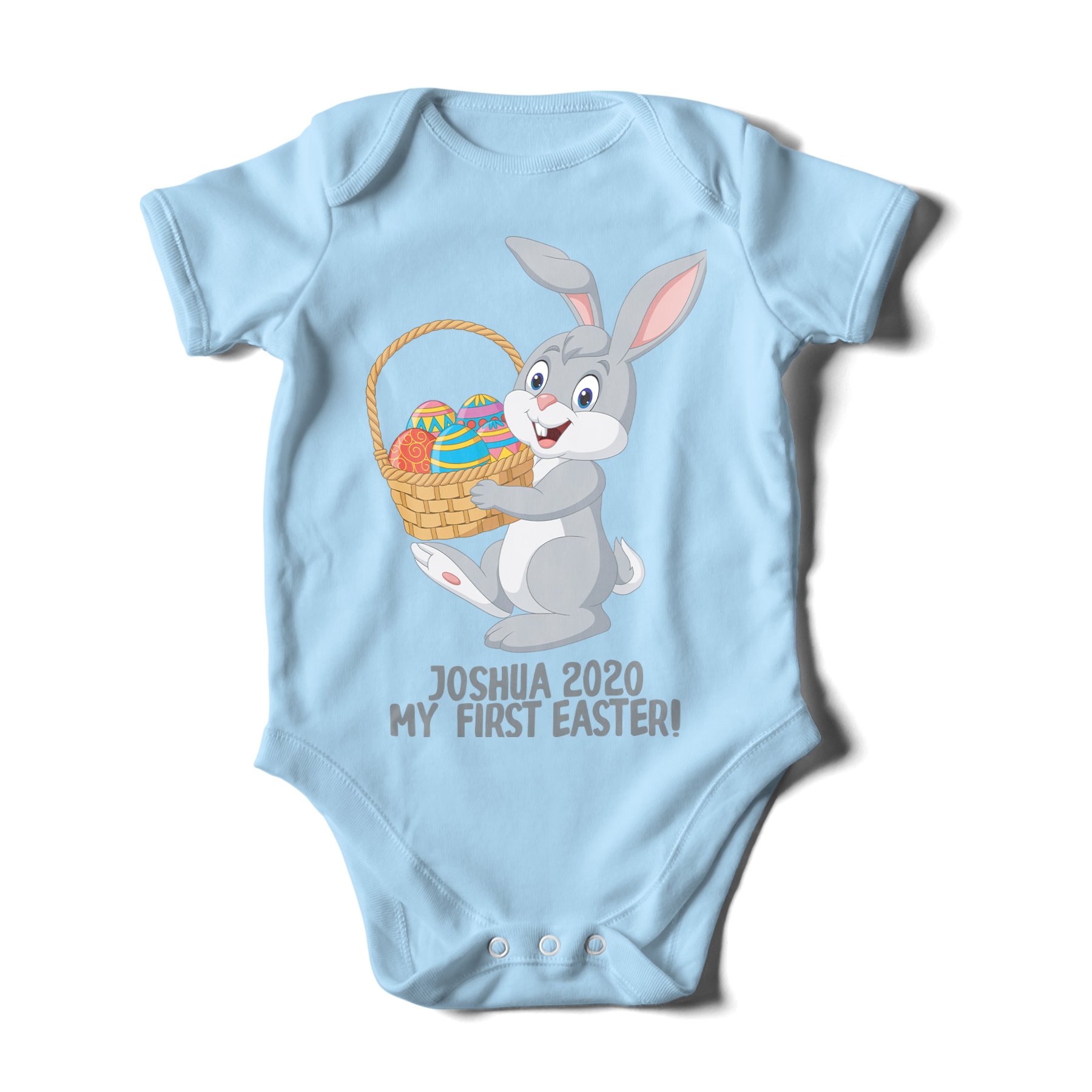 Personalised My First Easter 2019 Baby Grow Romper Baby Gifts Bunny Cute
