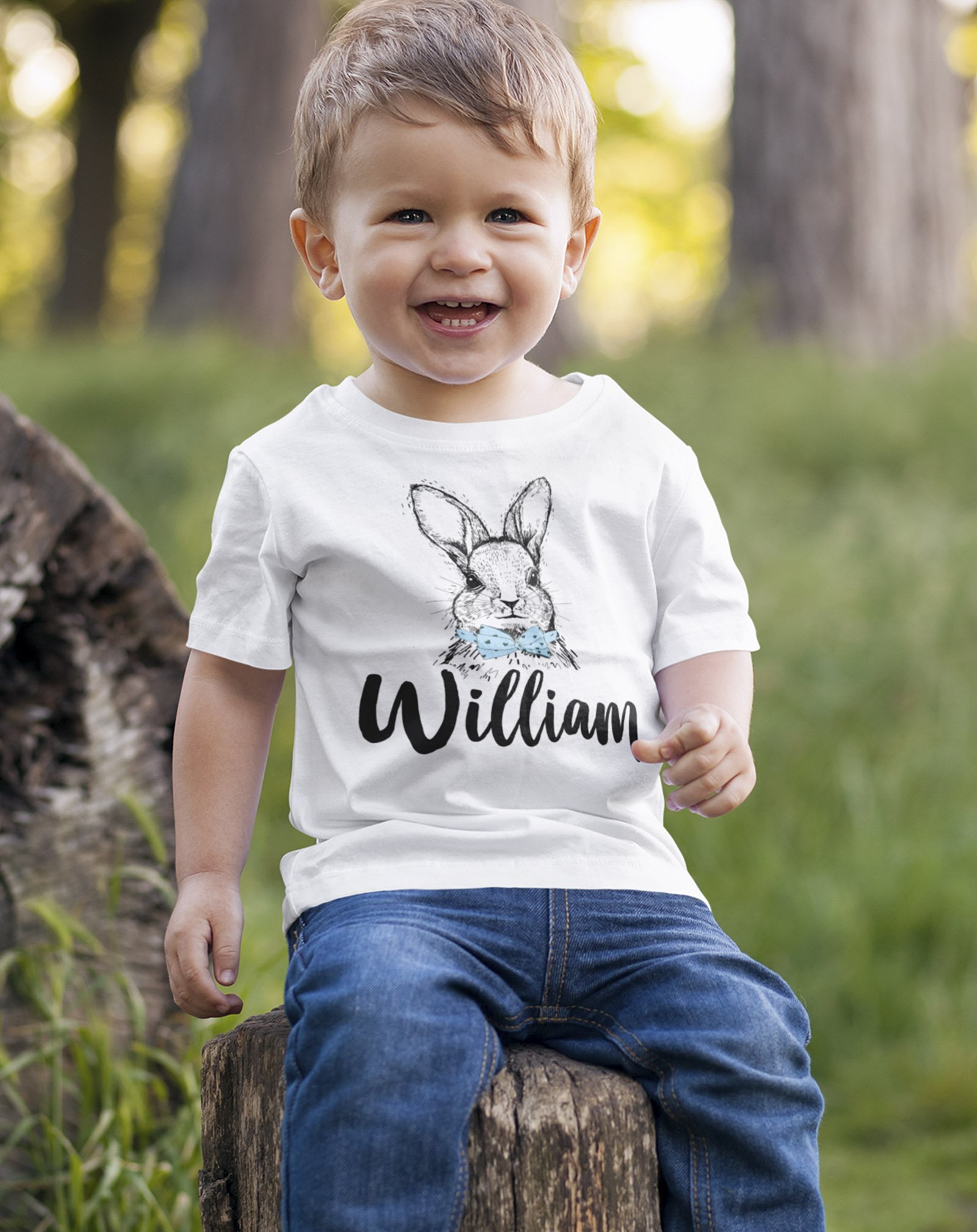 Toddler Boys Easter Shirt - Hip Hop Bunny 'I Said A Hip Hop' Funny Rabbit Tee, Happy Easter Outfit Short Sleeve Top